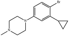 2222937-93-9 1-(4-bromo-3-cyclopropylphenyl)-4-methylpiperazine
