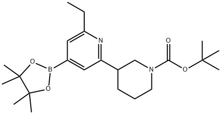 2-Ethyl-6-(N-Boc-piperidin-3-yl)pyridine-4-boronic acid pinacol ester|