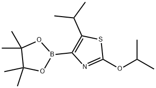 5-(iso-Propyl)-2-(iso-propoxy)thiazole-4-boronic acid pinacol ester Struktur