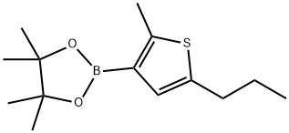 2-Methyl-5-(n-propyl)thiophene-3-boronic acid pinacol ester,2223031-62-5,结构式