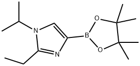 2-ethyl-1-isopropyl-4-(4,4,5,5-tetramethyl-1,3,2-dioxaborolan-2-yl)-1H-imidazole, 2223032-12-8, 结构式