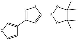 4-(3-Furyl)thiophene-2-boronic acid pinacol ester,2223033-11-0,结构式