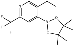 5-Ethyl-2-trifluoromethylpyridine-4-boronic acid pinacol ester Struktur