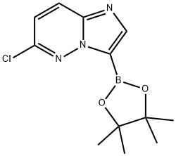 6-chloroimidazo[1,2-b]pyridazine-3-boronic acid pinacol ester Structure