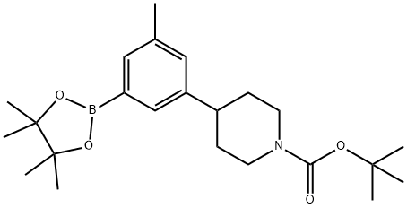 3-Methyl-5-(N-Boc-piperidin-4-yl)phenylboronic acid pinacol ester Structure