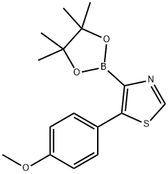 5-(4-Methoxyphenyl)thiazole-4-boronic acid pinacol ester Struktur