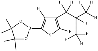 [4-(iso-Butyl)thiophene-d11]-2-boronic acid pinacol ester Struktur