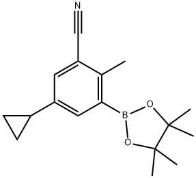 2-Methyl-3-cyano-5-cyclopropylphenylboronic acid pinacol ester|