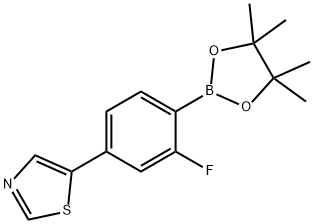 2223043-18-1 4-(Thiazol-5-yl)-2-fluorophenylboronic acid pinacol ester