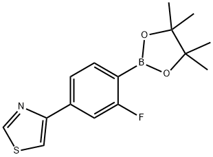 2223046-64-6 4-(Thiazol-4-yl)-2-fluorophenylboronic acid pinacol ester