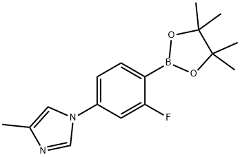 2-Fluoro-4-(4-methylimidazol-1-yl)phenylboronic acid pinacol ester Structure
