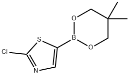 2-Chlorothiazole-5-boronic acid neopentylglycol ester 化学構造式