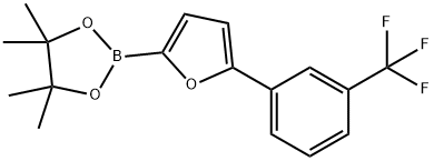5-(3-Trifluoromethylphenyl)furan-2-boronic acid pinacol ester Struktur
