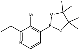 3-Bromo-2-ethylpyridine-4-boronic acid pinacol ester Struktur
