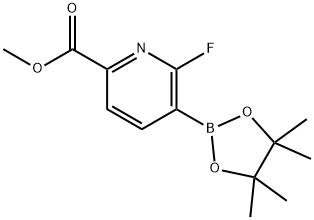 2-Fluoro-6-(methoxycarbonyl)pyridine-3-boronic acid pinacol ester Structure