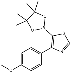 4-(4-Methoxyphenyl)thiazole-5-boronic acid pinacol ester Structure