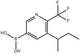 5-(sec-Butyl)-6-trifluoromethylpyridine-3-boronic acid Struktur