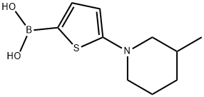 (5-(3-甲基哌啶-1-基)噻吩-2-基)硼酸, 2225153-47-7, 结构式