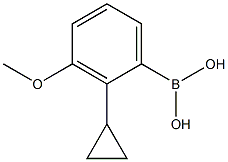 3-METHOXY-2-CYCLOPROPYLPHENYLBORONIC ACID,2225155-19-9,结构式