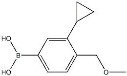 3-Cyclopropyl-4-(methoxymethyl)phenylboronic acid Struktur