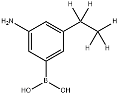 3-Amino-5-(ethyl-d5)-phenylboronic acid,2225172-87-0,结构式