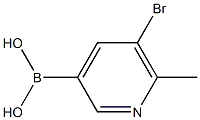 6-Methyl-5-bromopyridine-3-boronic acid Structure