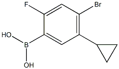 2-Fluoro-4-bromo-5-cyclopropylphenylboronic acid Struktur