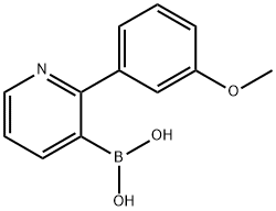 2-(3-Methoxyphenyl)pyridine-3-boronic acid, 2225180-73-2, 结构式