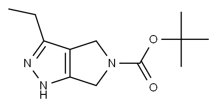 tert-Butyl 3-ethyl-4,6-dihydropyrrolo[3,4-c]pyrazole-5(1H)-carboxylate Structure