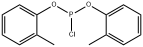Phosphorochloridous acid, bis(2-methylphenyl) ester Structure
