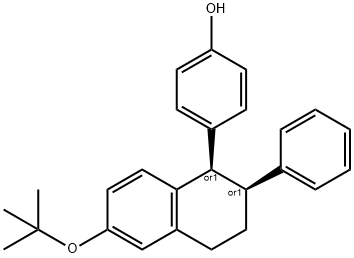4-((1R,2S)-6-(tert-butoxy)-2-phenyl-1,2,3,4-tetrahydronaphthalen-1-yl)phenol,2229713-91-9,结构式