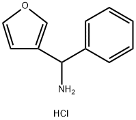 (furan-3-yl)(phenyl)methanamine hydrochloride Struktur