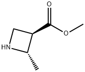 3-Azetidinecarboxylic acid, 2-methyl-, methyl ester, (2S,3R)-,2231665-36-2,结构式