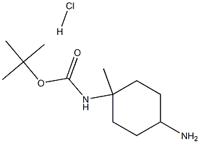 tert-butyl ((1s,4s)-4-amino-1-methylcyclohexyl)carbamate hydrochloride Structure