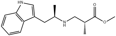 methyl (R)-3-(((R)-1-(1H-indol-3-yl)propan-2-yl)amino)-2-methylpropanoate, 2241359-44-2, 结构式