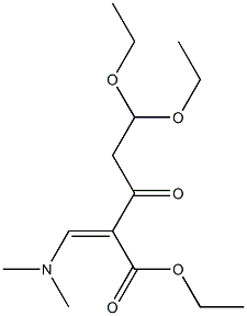 Ethyl(Z)-2-((dimethylamino)methylene)-5,5-diethoxy-3-oxopentanoate,2241576-14-5,结构式