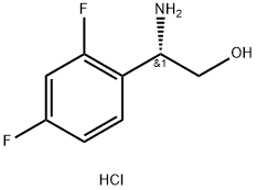 (S)-2-Amino-2-(2,4-difluorophenyl)ethan-1-ol hydrochloride Structure