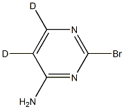 2-bromopyrimidin-5,6-d2-4-amine 结构式