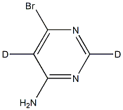 6-bromopyrimidin-2,5-d2-4-amine Structure