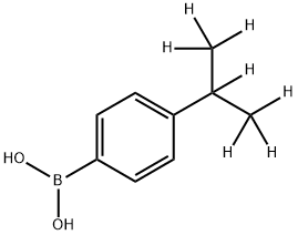 (4-(propan-2-yl-d7)phenyl)boronic acid 结构式