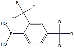 (4-(methyl-d3)-2-(trifluoromethyl)phenyl)boronic acid Struktur