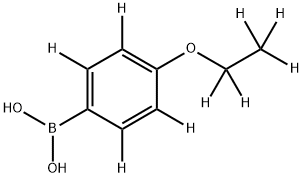 (4-(ethoxy-d5)phenyl-2,3,5,6-d4)boronic acid Struktur