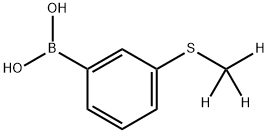 (3-((methyl-d3)thio)phenyl)boronic acid 结构式