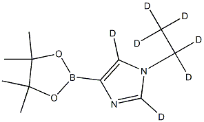 1-(ethyl-d5)-4-(4,4,5,5-tetramethyl-1,3,2-dioxaborolan-2-yl)-1H-imidazole-2,5-d2|