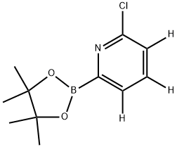 2-chloro-6-(4,4,5,5-tetramethyl-1,3,2-dioxaborolan-2-yl)pyridine-3,4,5-d3 Struktur