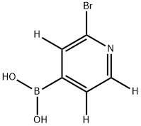 (2-bromopyridin-4-yl-3,5,6-d3)boronic acid Struktur