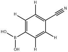 (4-cyanophenyl-2,3,5,6-d4)boronic acid Struktur
