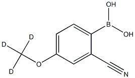 (2-cyano-4-(methoxy-d3)phenyl)boronic acid Structure