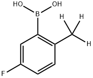 (5-fluoro-2-(methyl-d3)phenyl)boronic acid Struktur