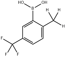 (2-(methyl-d3)-5-(trifluoromethyl)phenyl)boronic acid 结构式